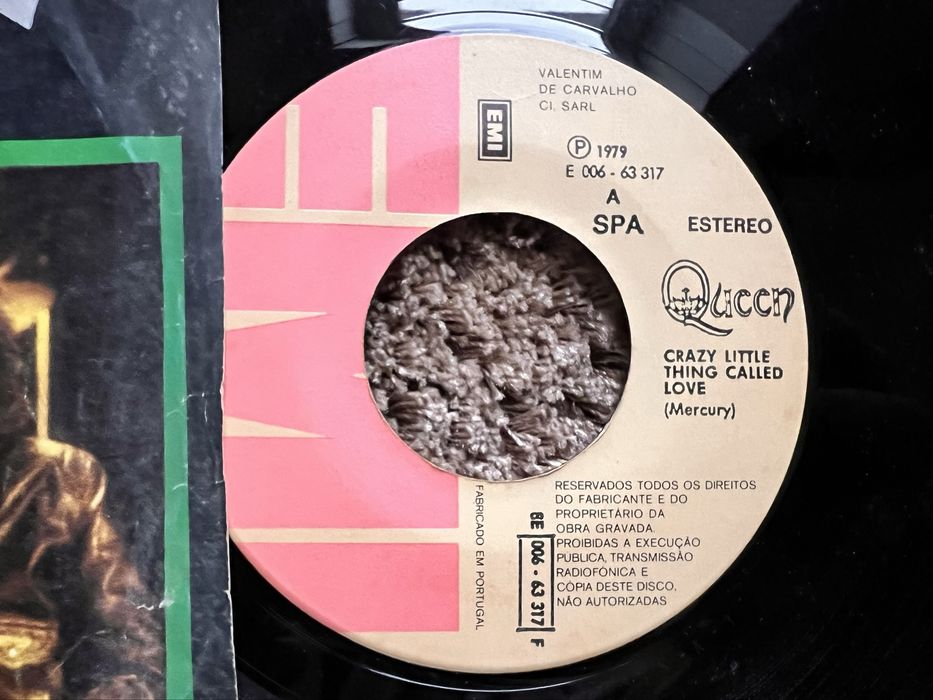 Vinil 45 RPM Queen “Crazy Little Thing Called Love”