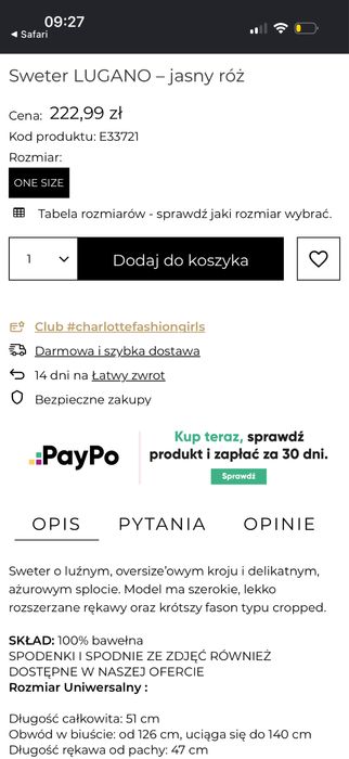 Komplet by me nowy