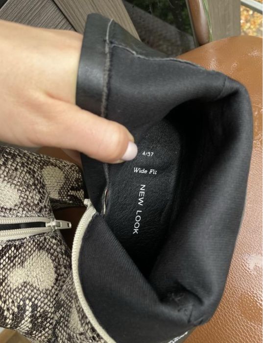 сапоги new look 37 під шкіру змії