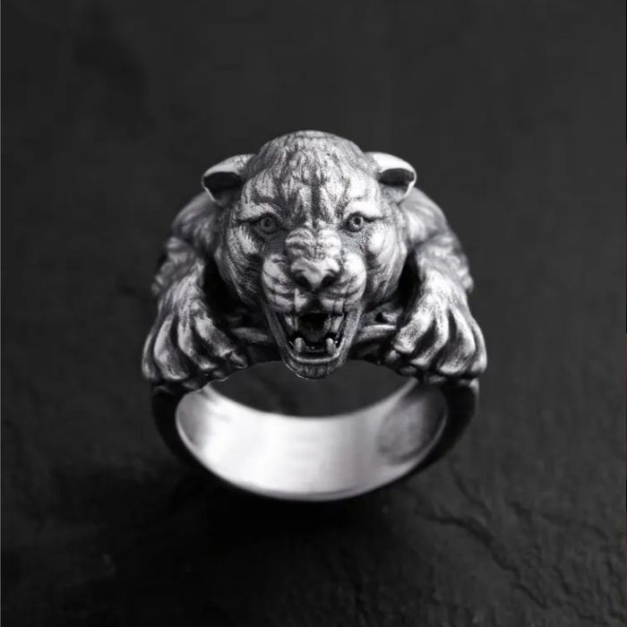 Срібний перстень PANTHER (Reytel').