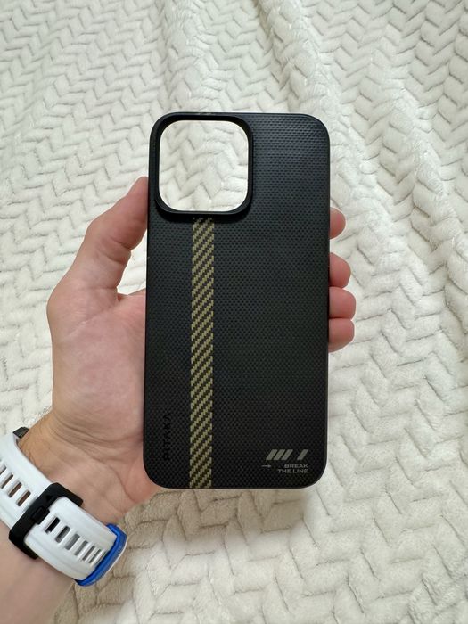 Чохол Pitaka MagEZ Case 5 для iPhone 15 Pro Max KI1501BTLM - Break The Line