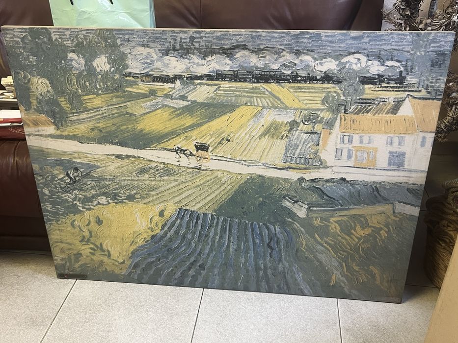 Conjunto de 3 quadros em tela