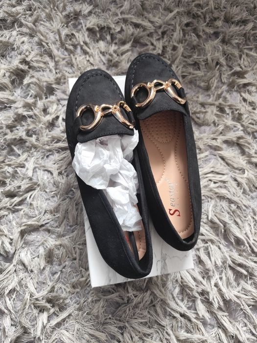 buty balerinki 37 czarne