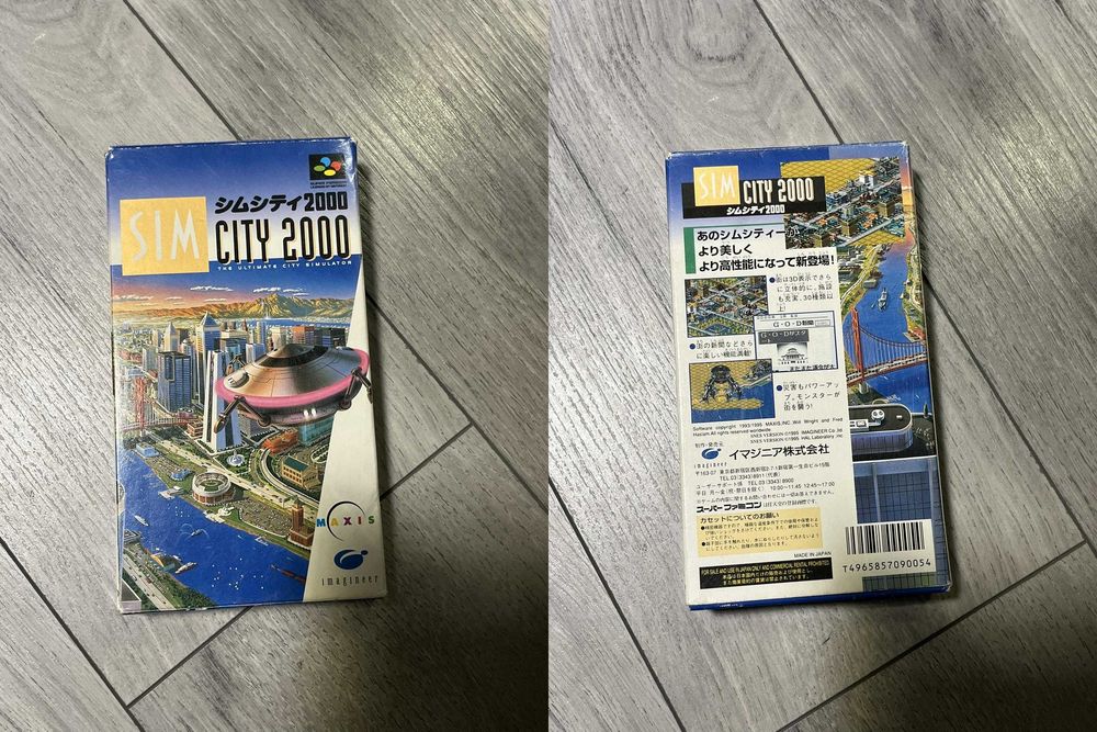 Nintendo Super Famicom - gra Sim City 2000 (SHVC-AWWJ-JPN)