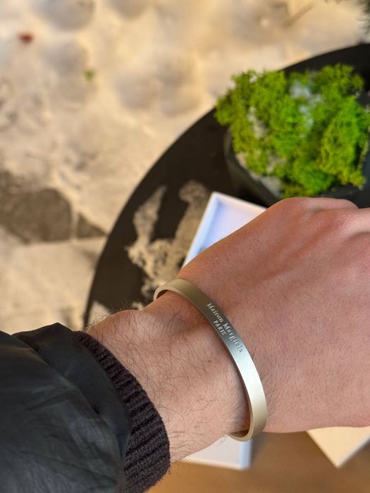 Браслет Maison Margiela мужской серебряный Мейсон Марджела MM6