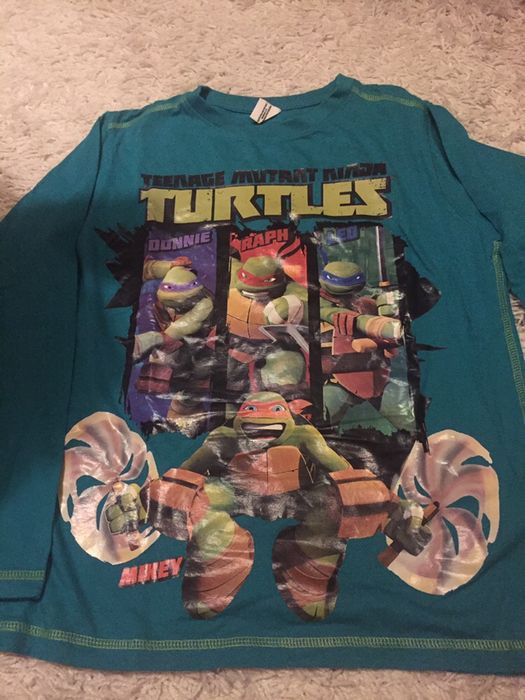 2 tshirt Turtles t10/12 anos