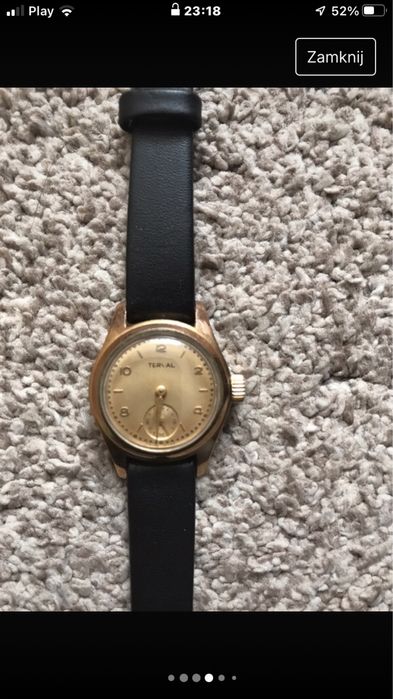 Unikat damski zegarek z lat 50