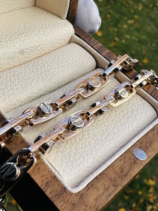 Золотая мужская цепочка 585