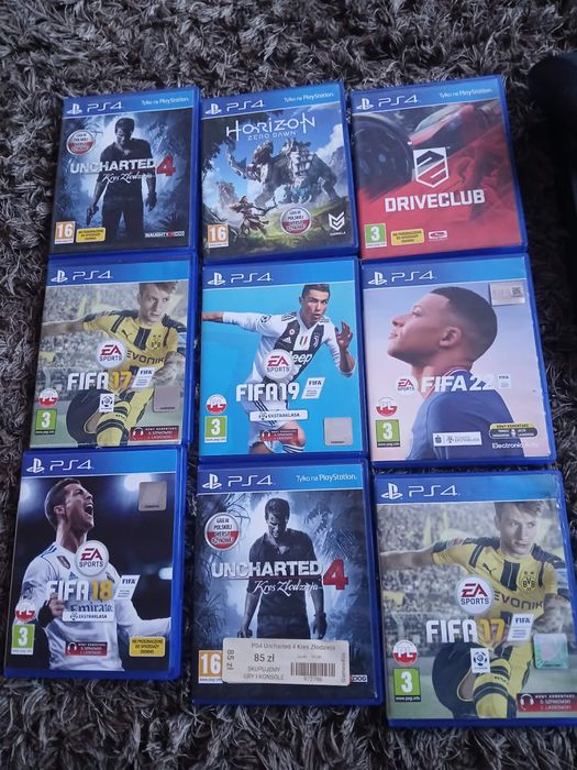 Ps4 w dobrym stanie i z 9grami