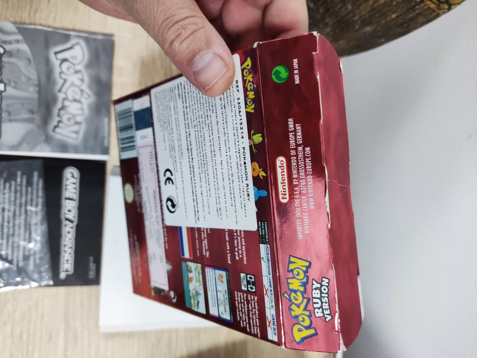 Caixa Pokémon Ruby bom estado nintendo