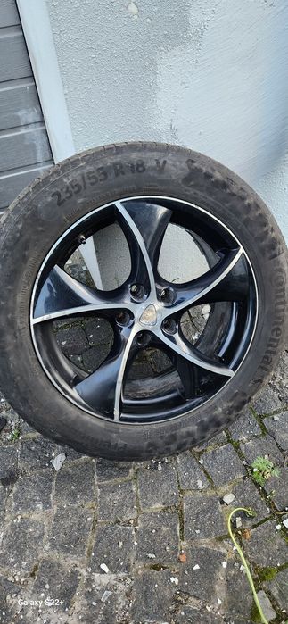 Продам титанові диски + шини, R18, розболтовка  5*114.3
