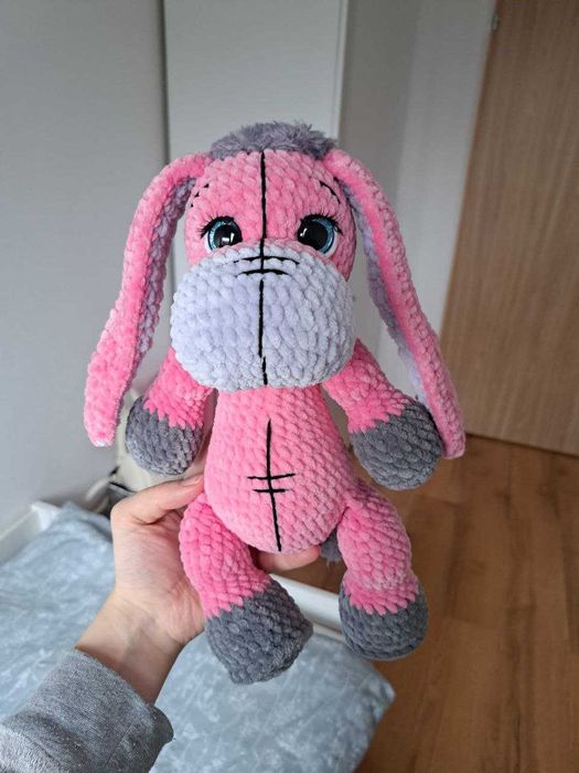 Osioł. Amigurumi. Ręcznie robione.