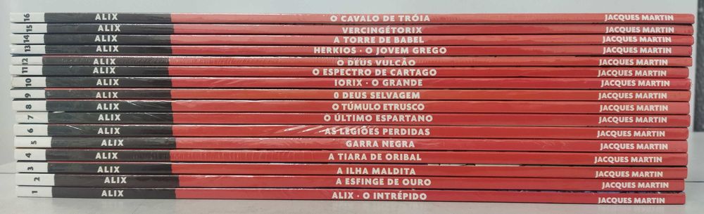 Livros BD. Alix. Jacques Martin. Coleção Completa 16 Vol. Novos. Edição Asa/Publico