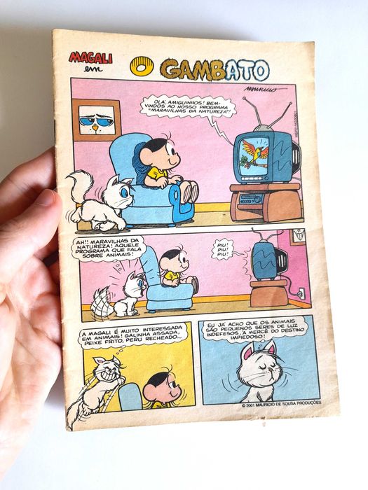 Livro BD Magali de 2001 Turma da Mônica para Coleção
