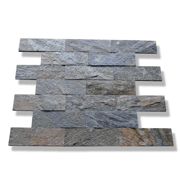 Kamień Elewacja Łupek kwarcytowy Deoli Green Naturalny 10x30x1,2-1,3cm