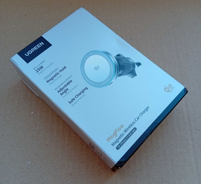 Автомобільний зарядний пристрій UGREEN W758 MagFlow 25 Вт, MagSafe Qi2.2 Apple Iphone