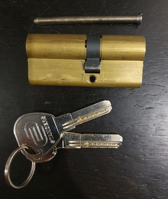 Fechadura Minimola 725 Inox com 2 canhões