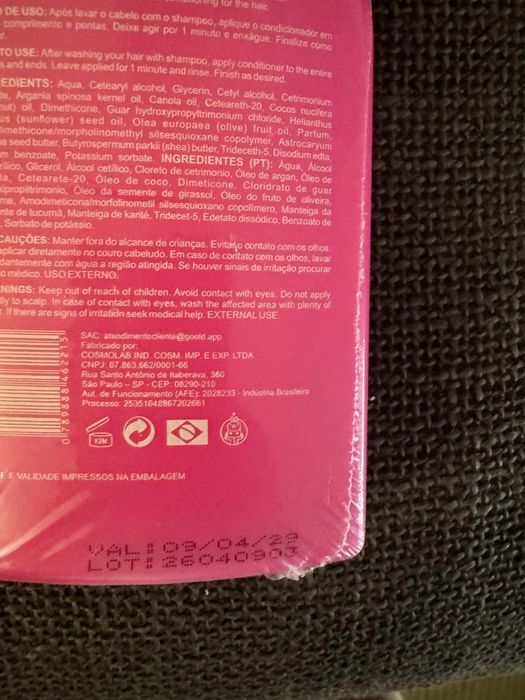 Conjunto Shampoo e Condicionador da Linha Fioterapia.
