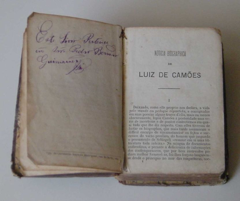 Bibliofilia Livro RARO Os Lusíadas Ed. 1875 Lisboa