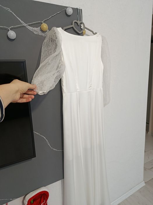Сяюча біла сукня Gepur розмір Л