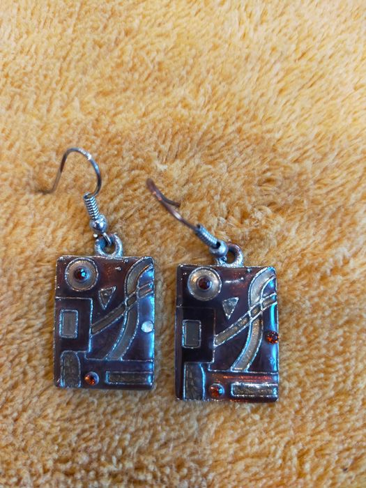 Kolczyki w kształcie prostokąta