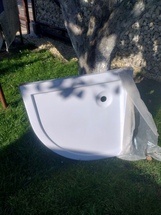 Brodzik 80x80x5 półokrągły