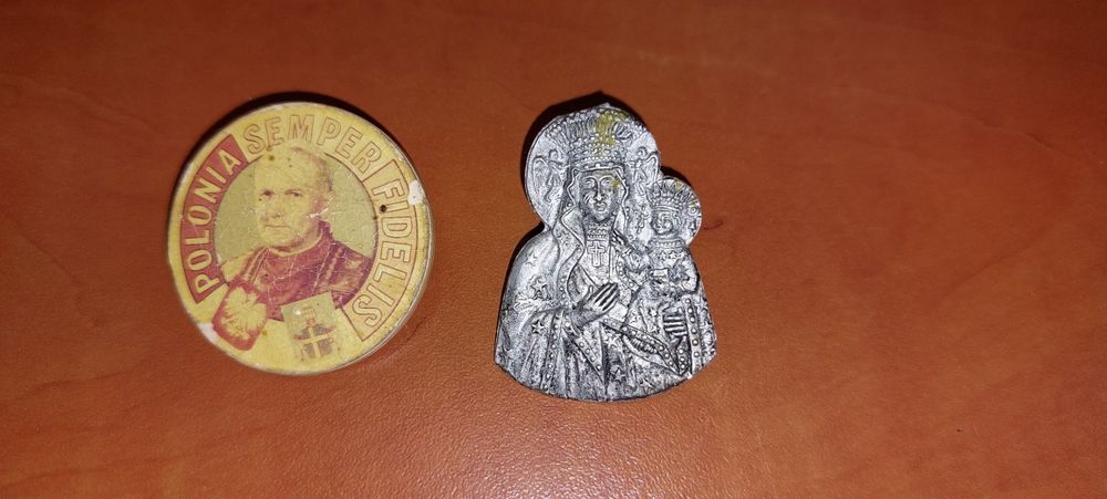 Przypinki Jan Paweł II Matka Boska