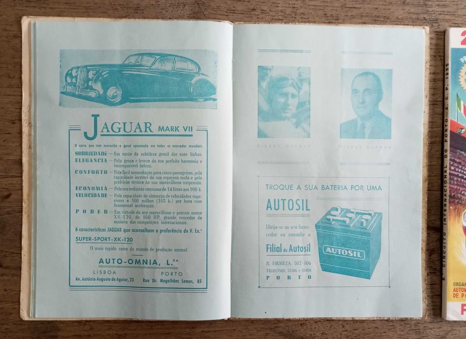 Programas Circuito Automóvel do Porto dos anos 50