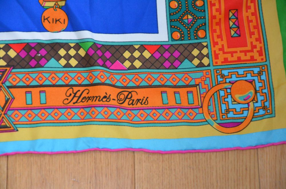 Hermes Paris chusta 100% silk jedwab