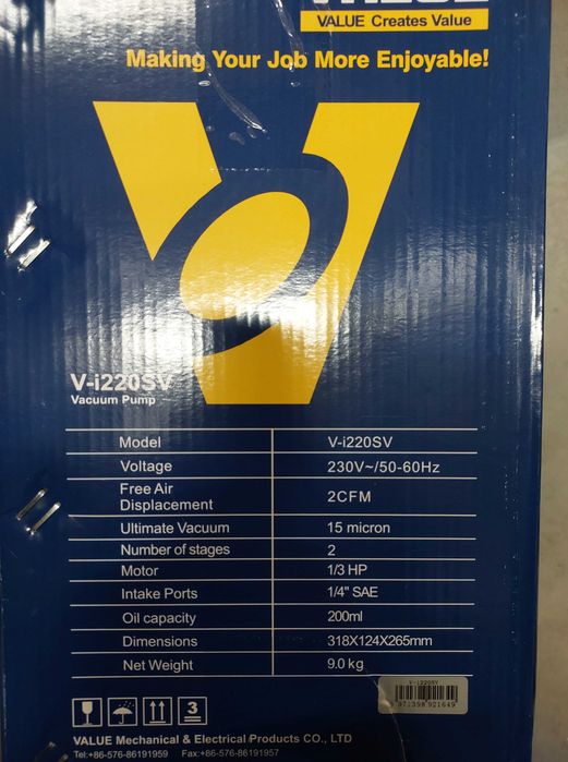 Pompa próżniowa Value V-i220SV