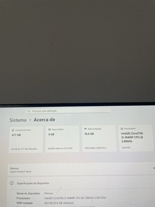 Pc gaming + monitor + teclado e rato