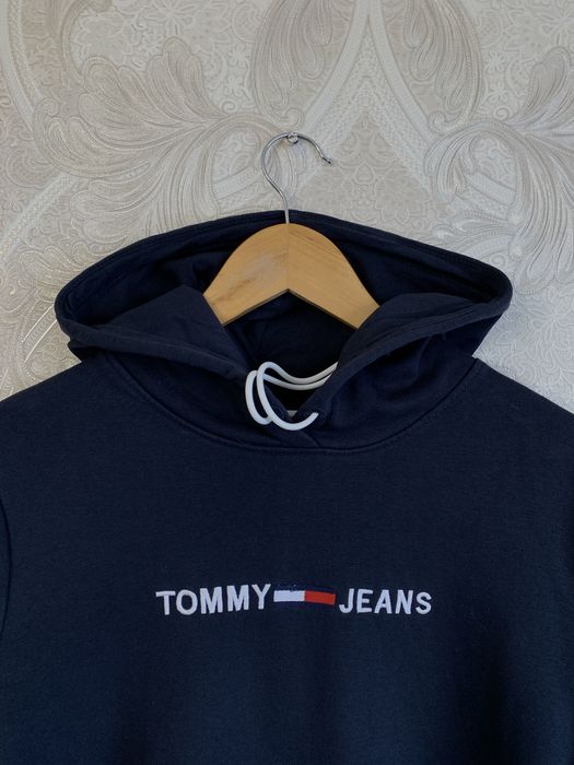 Темно синяя кофта свитер свитшот олимпийка худи tommy hilfiger jeans M