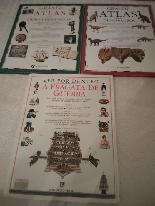 Livros de Atlas Infanto Juvenis Vintage