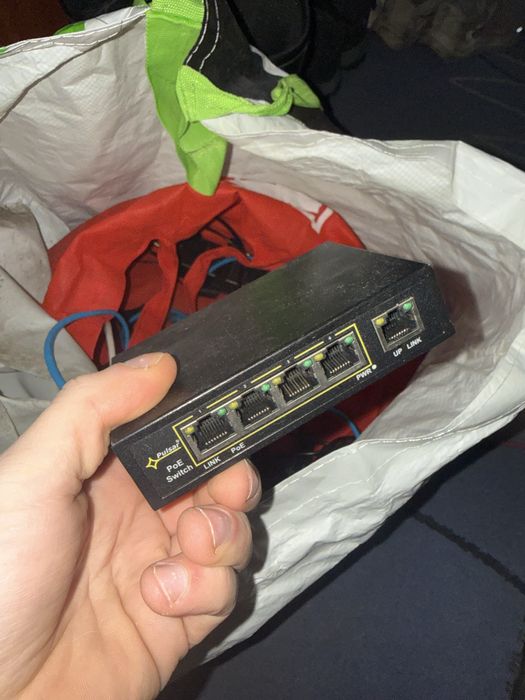 Zestaw kamer dyski switche router