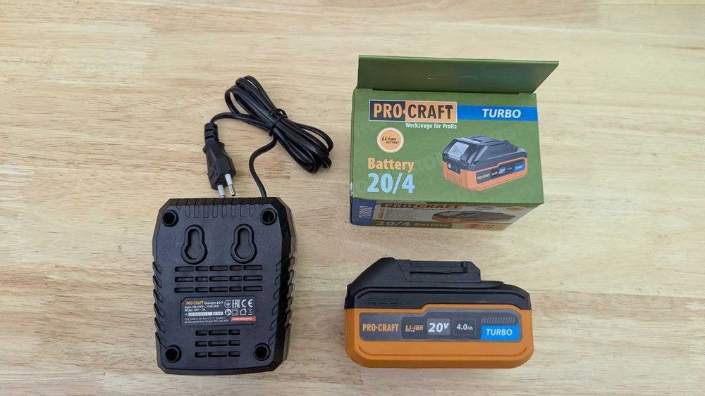 25 мм Болгарка Безщіткова Procraft + 1 акб 4.0Ah turbo +Зарядка +Кейс