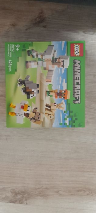 LEGO Minecraft 21592 – Chicken Jockey Desert Attack – 428 elementów