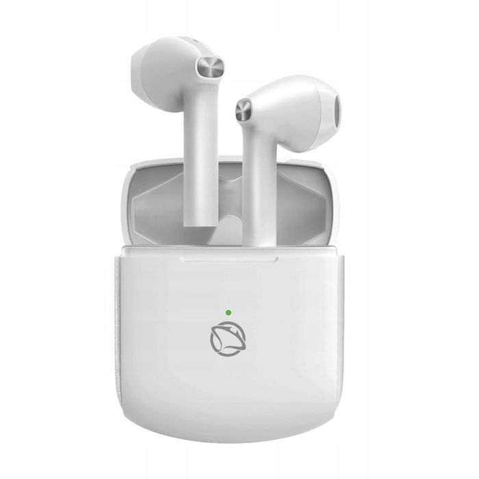 Słuchawki Bezprzewodowe Douszne Manta Rytmo X Białe Tws Mikrofon 59ms