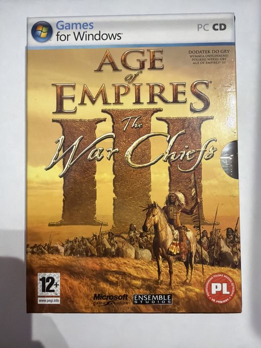 Age of Empires 3 The War Chiefs PL PC stan idealny box