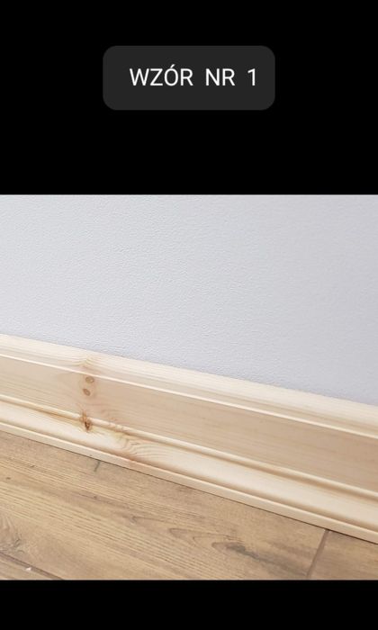 Listwy podłogowe przypodłogowe drewniane