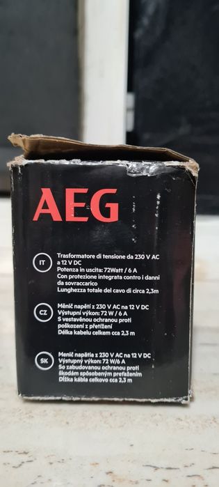 Przetwornica Napiecia AEG 12V/230W Nowa 89zl !