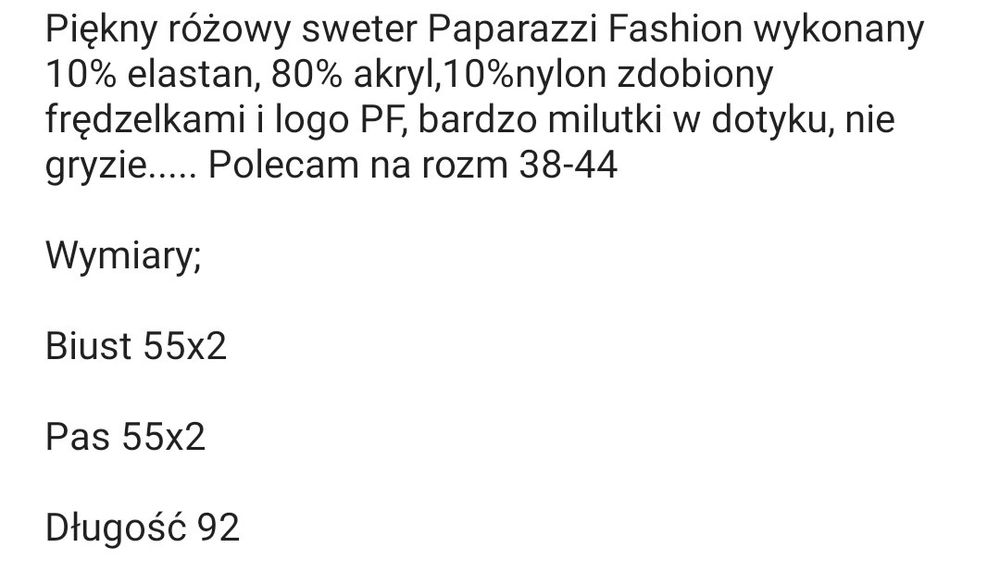 Piękny różowy kardigan Paparazzi Fashion