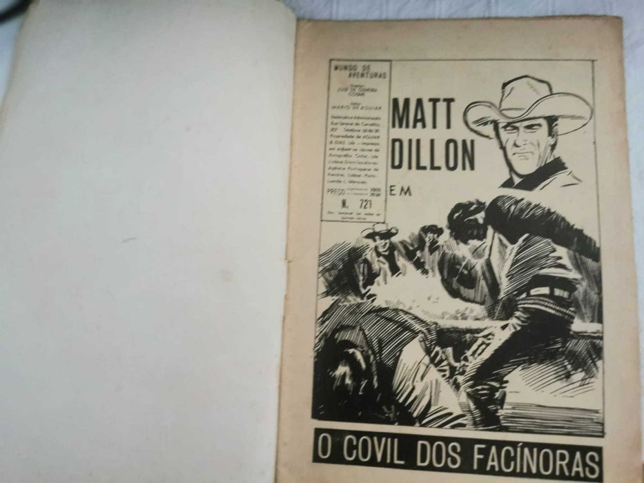Revista Mundo de Aventuras - Matt Dillon em O Covil dos Facínoras