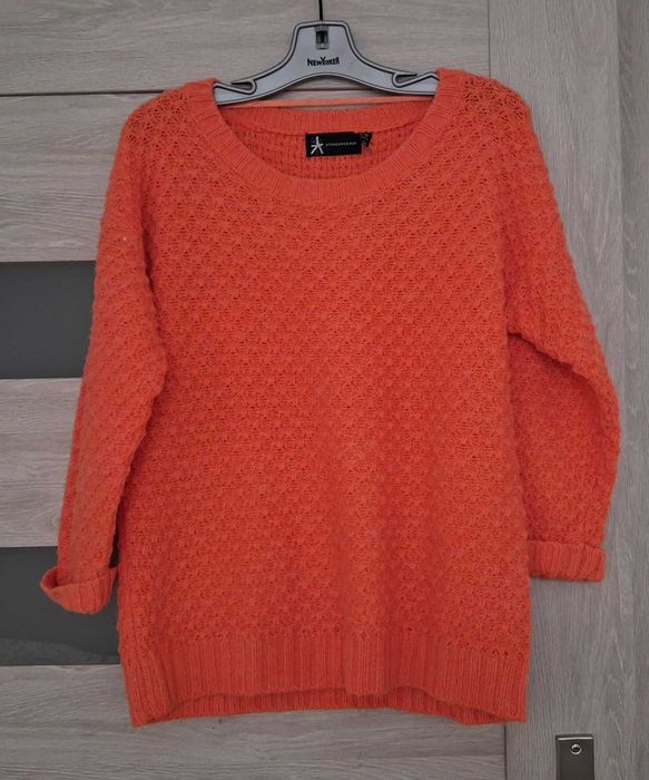 Oryginalny Pomarańczowy Damski Sweter Sweterek ATOMOSPHERE r. L