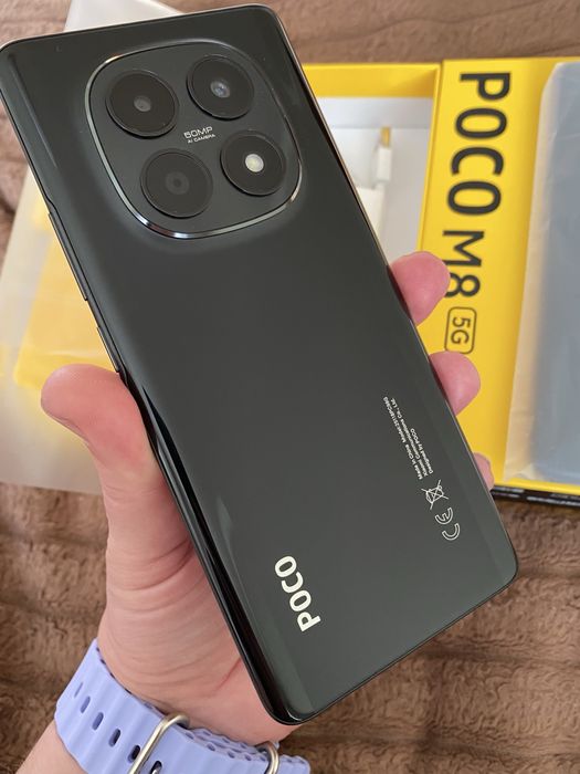Poco M8 5g black/ green 8/256 gb