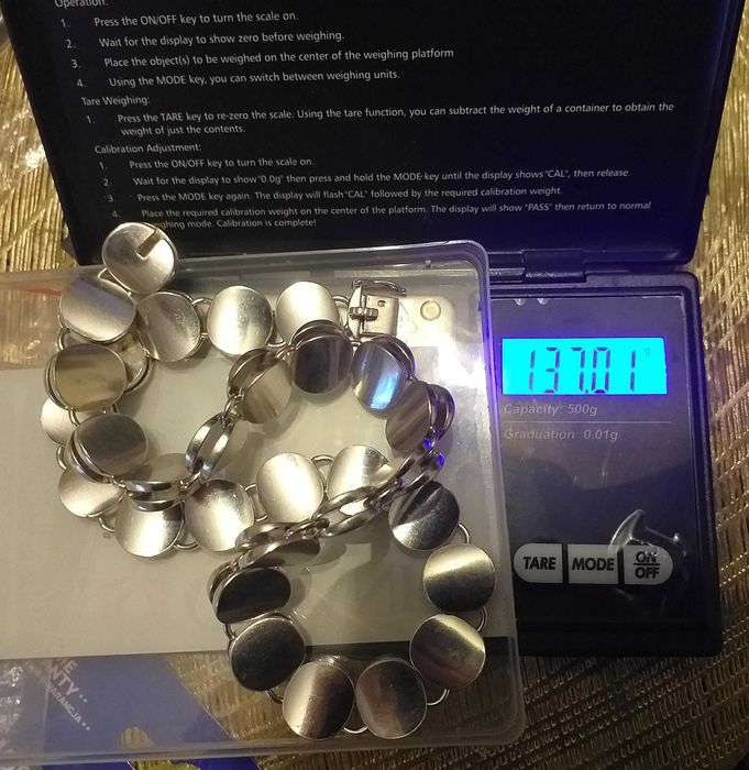 Naszyjnik Georg Jensen nr 124 autorstwa Nanna Ditzel.Srebro 925.