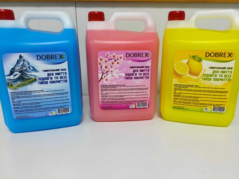 Засіб для миття підлоги TM Dobrex , з ароматом квіткова свіжість 5 л