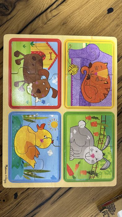 Пазли кольорові деревяні 2 роки