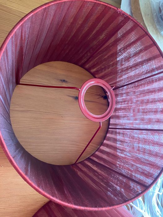 Abat jour bordeaux x 2