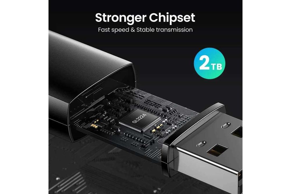 Картрідер UGREEN CM264 USB 3.0 to SD/microSD 5 Гбіт Black (60722)