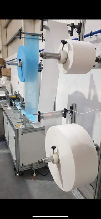 Maquina de Máscaras + UV 4mt + embaladora automatica + STOCK + Marca